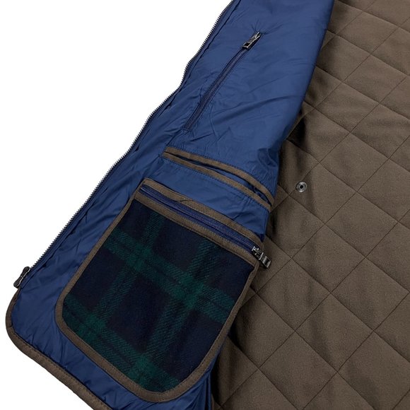 Peter Millar Vest Mens Shetland Wool Jacket Green Buffalo Plaid - Picture 6 of 9